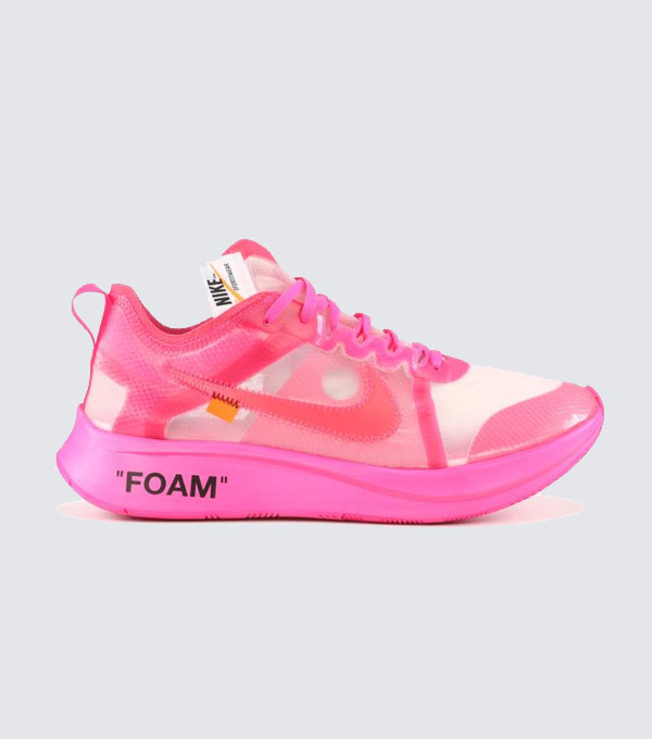 off white nike zoom pink